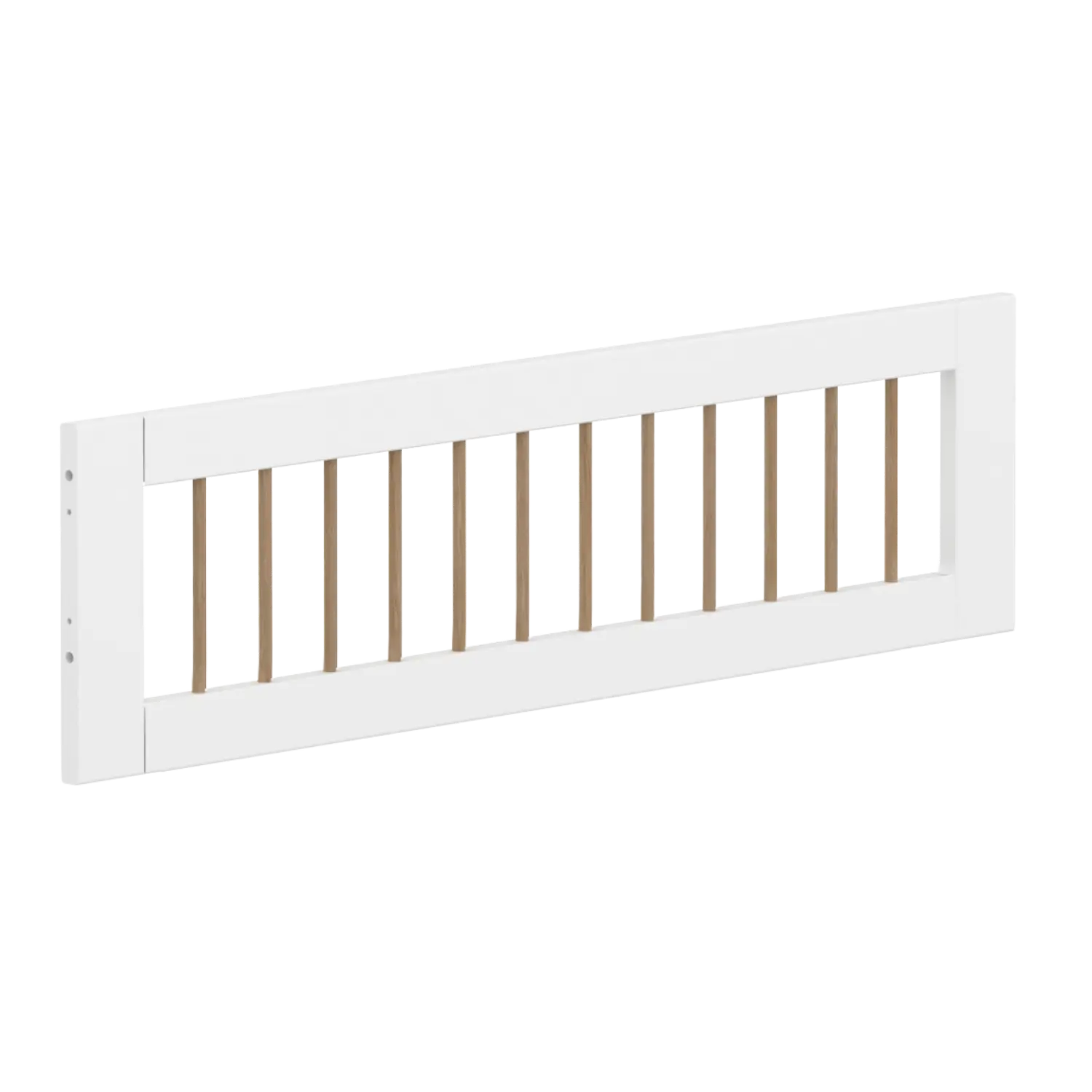 1/2 Safety Rail, White/Oak FLEXA SAFETYRAIL safety-rail-front-for-slide-w-oak-crossbars-f-wht-1-2-200cm   200 flexa-com.myshopify.com