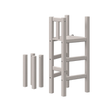 Platform and Legs for High Bed 120 cm, Grey LADDER_LEGS platform-and-legs-for-mid-high-bed-grey-washed  flexa-com.myshopify.com