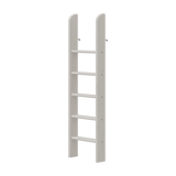 FLEXA grijze rechte ladder van POPSICLE voor hoogslaper, 5 antisliptreden, afgebeeld op een witte achtergrond, met zichtbare kindveilige randen.