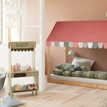 Roof for COTTAGE, 90x200, Rose TEXTILE cottage-roof-misty-rose  flexa-com.myshopify.com