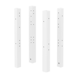 Bed Legs for Single Bed, 4 pcs, White