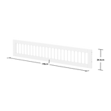FLEXA Safety Rail Crossbars, Full-Length, White, measurements 198 cm