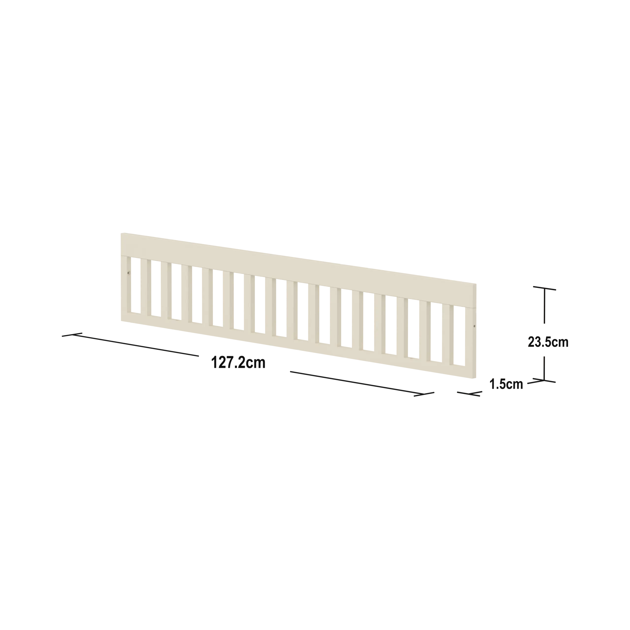Baby Safety rail, 140x70 cm, Cream  safety-rail-for-baby-bed-1272x235x15-cream-white  flexa-com.myshopify.com