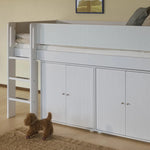 FLEXA SAGA Cupboard, 2 doors, White with Grooves, Oak Knobs, view 5