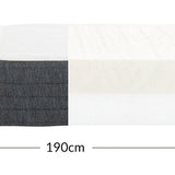 Latex Mattress, 190X140 with Cotton Cover MATTRESS flexa-latex-mattress-190x140-cotton-cover-white  flexa-com.myshopify.com