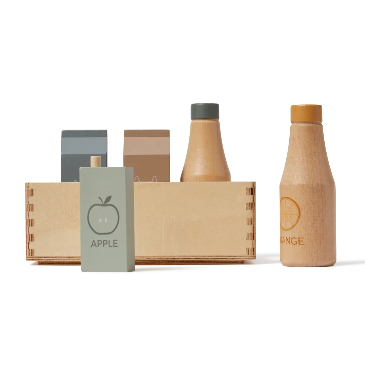 Groceries, 5 pcs, Handpainted PLAY groceries-multicolors-natural-wood  flexa-com.myshopify.com