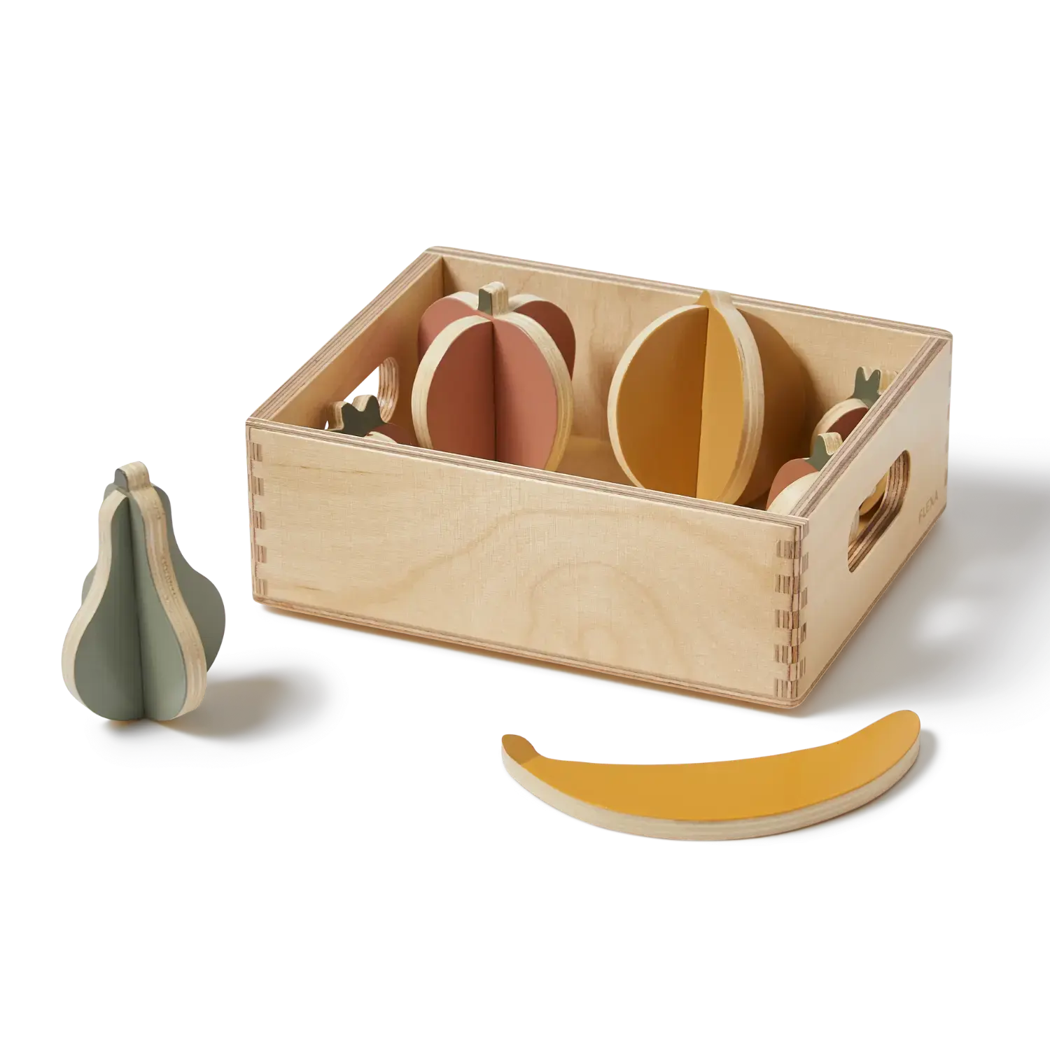 Fruits, 7 pcs, Handpainted PLAY fruits-multicolors-natural-wood  flexa-com.myshopify.com