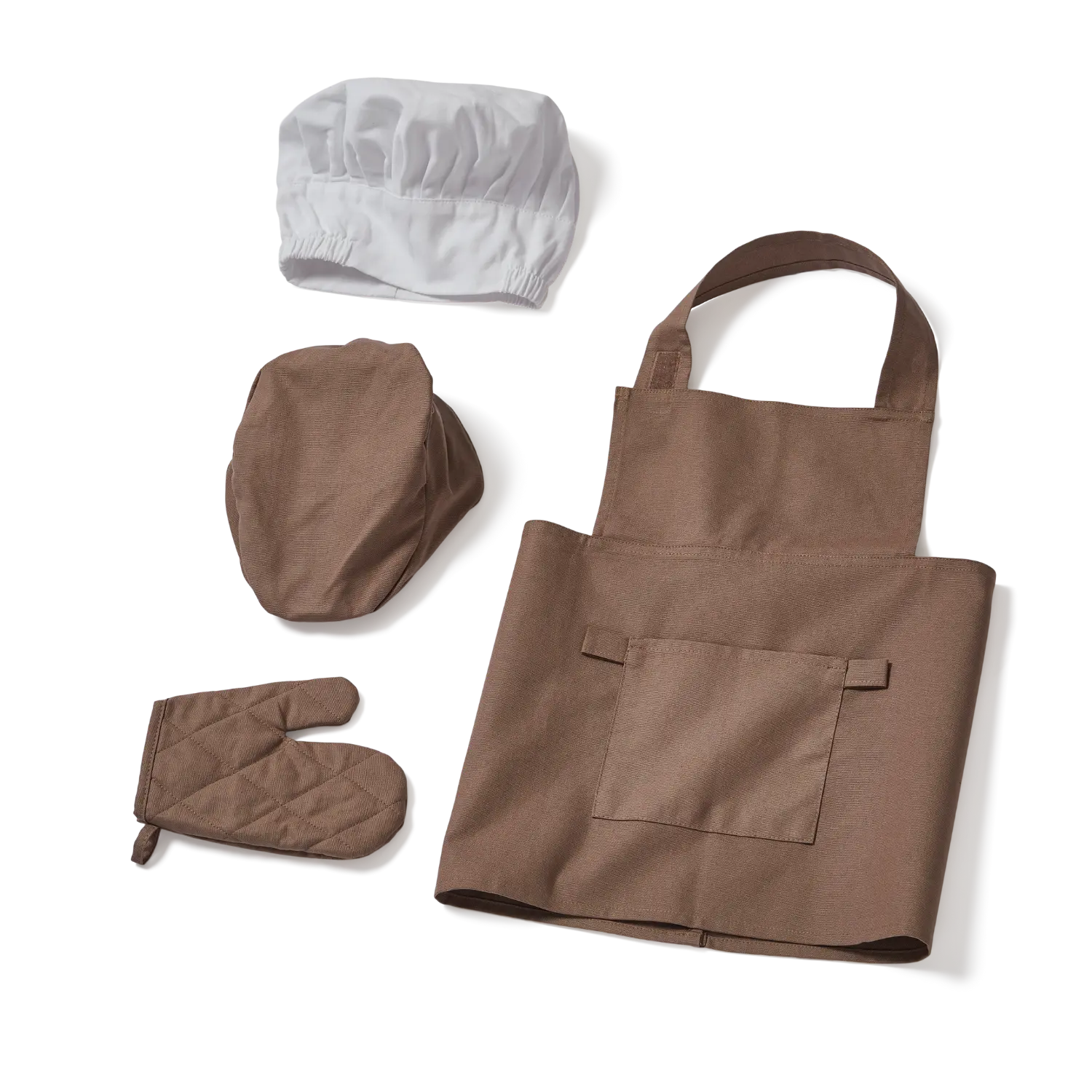 Apron Costume Set, Brown PLAY costume-set-brown  flexa-com.myshopify.com