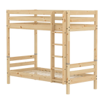 Bunk Bed with Straight Ladder and Safety Rails, 90x200 cm, Pine BUNKBED fr52-bunk-bed  flexa-com.myshopify.com