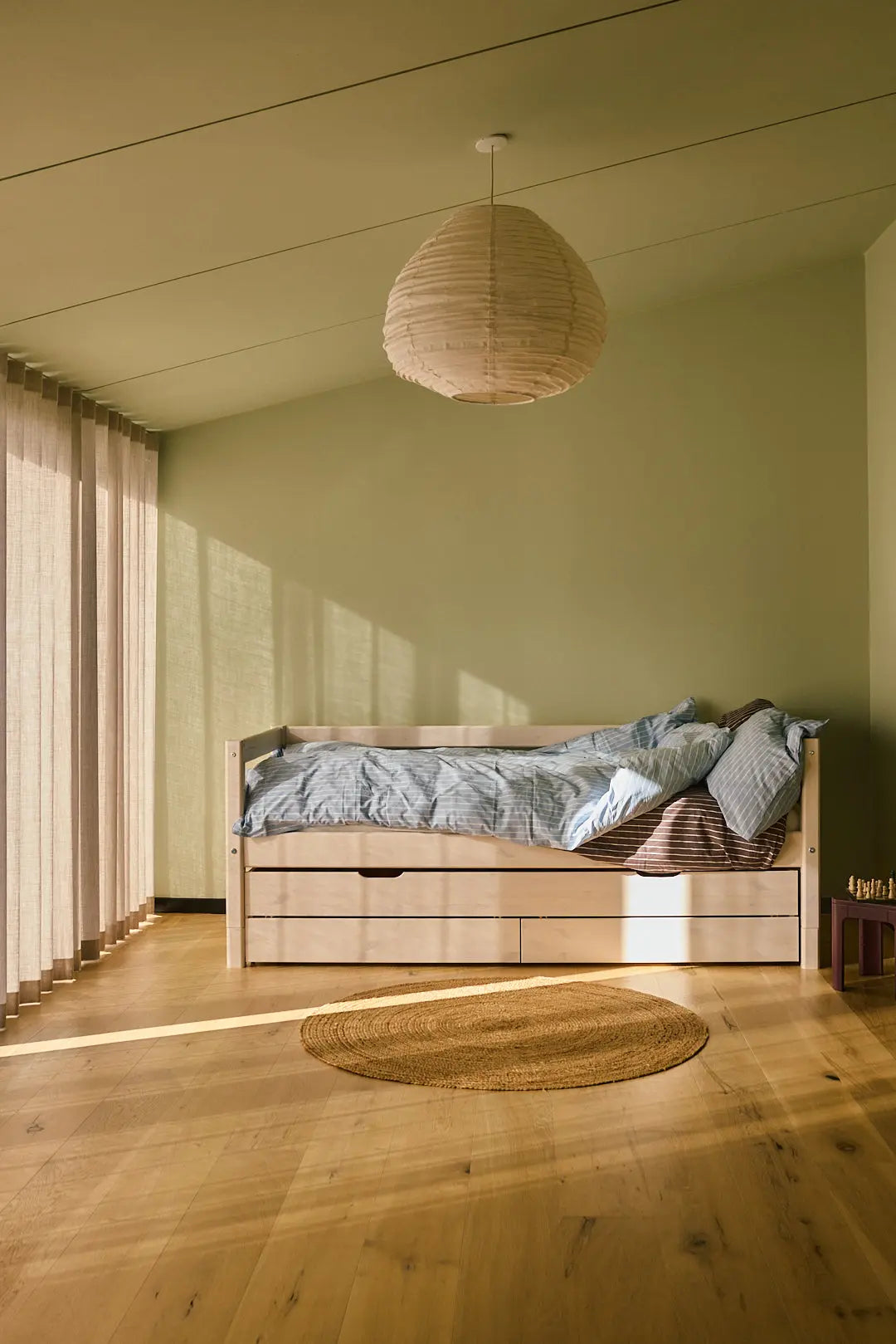 Single Bed with Pull-out Bed, 90x200 cm, White SINGLE_BED daybed-with-trundle-pullout-bed-white-washed  flexa-com.myshopify.com