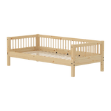 Single Bed, 90x200 cm, Pine SINGLE_BED single-bed-with-scandinavian-safety-rail-raw  flexa-com.myshopify.com