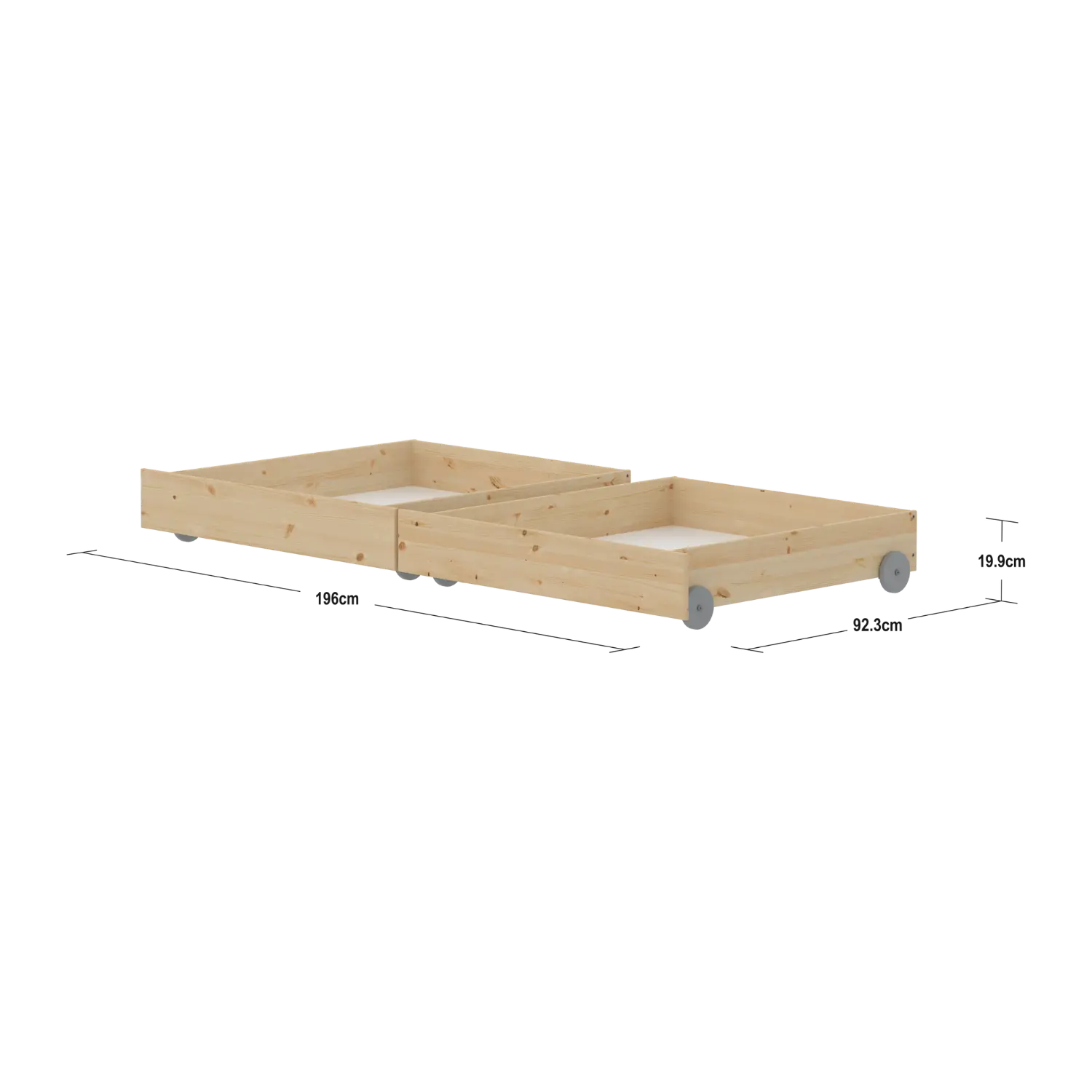 Bed Drawers, Pine ACCESSORIES 200 flexa-com.myshopify.com