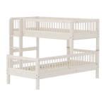 Bunk Bed with Ladder and Safety Rail, 90x200 cm, White BUNKBED 200 flexa-com.myshopify.com