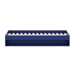 Double Bed with Shelf, 120x200 cm, Blue/Pine  120X200 flexa-com.myshopify.com