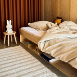 Double Bed with Shelf, 120x200 cm, Pine