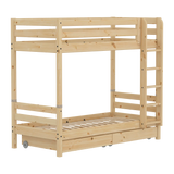 High Bunk Bed with Storage, 90x200 cm, Pine BUNKBED 200 flexa-com.myshopify.com