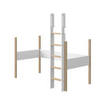Ladder and Legs for High Bed 184 cm, 90x190 cm, White/Oak BED-PART_LADDER_LEGS_NOR 190 flexa-com.myshopify.com