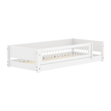 Montessori Bed with Crossbar Safety Rail, 90x200 cm, White MONTESSORI 90X200 flexa-com.myshopify.com