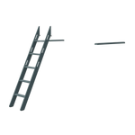Popsicle - Slanting ladder for high Bed FLEXA LADDER slanting-ladder-for-high-bed-blueberry   _badge_last_chance flexa-com.myshopify.com