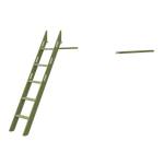 Popsicle - Slanting ladder for high Bed FLEXA LADDER slanting-ladder-for-high-bed-kiwi   _badge_last_chance flexa-com.myshopify.com