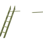 Popsicle - Slanting ladder for high Bed LADDER _badge_last_chance flexa-com.myshopify.com