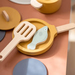 Pot & Pan, 5 pcs, Handpainted, Yellow PLAY ACTIVE flexa-com.myshopify.com