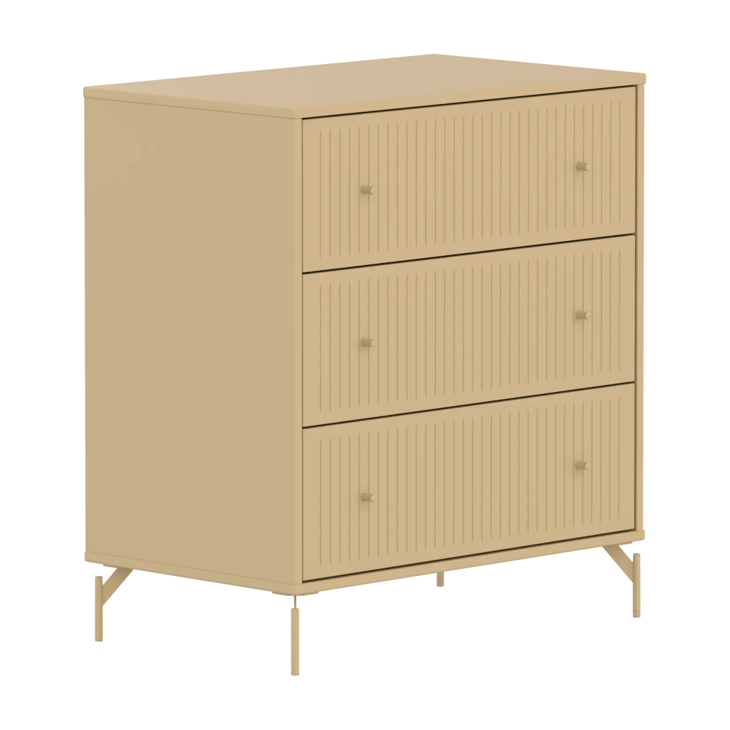 SAGA Chest, 3 drawer, Sand with grooves CHEST ACTIVE flexa-com.myshopify.com