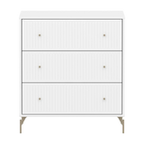 SAGA Chest, 3 drawer, White with Grooves CHEST ACTIVE flexa-com.myshopify.com