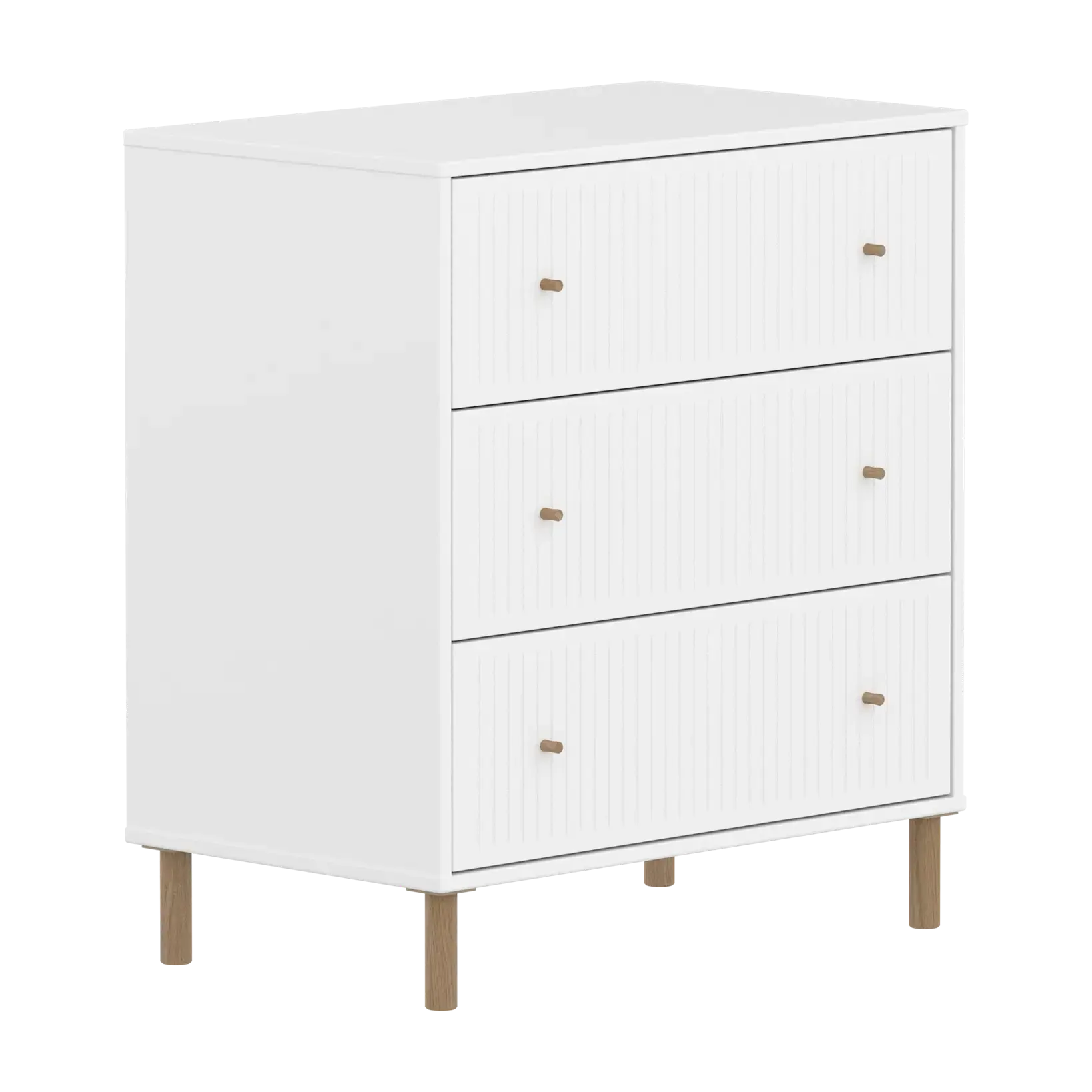 SAGA Chest, 3 drawer, White with Grooves CHEST ACTIVE flexa-com.myshopify.com