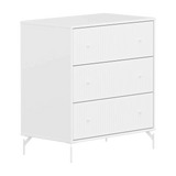 SAGA Chest, 3 drawer, White with Grooves CHEST ACTIVE flexa-com.myshopify.com