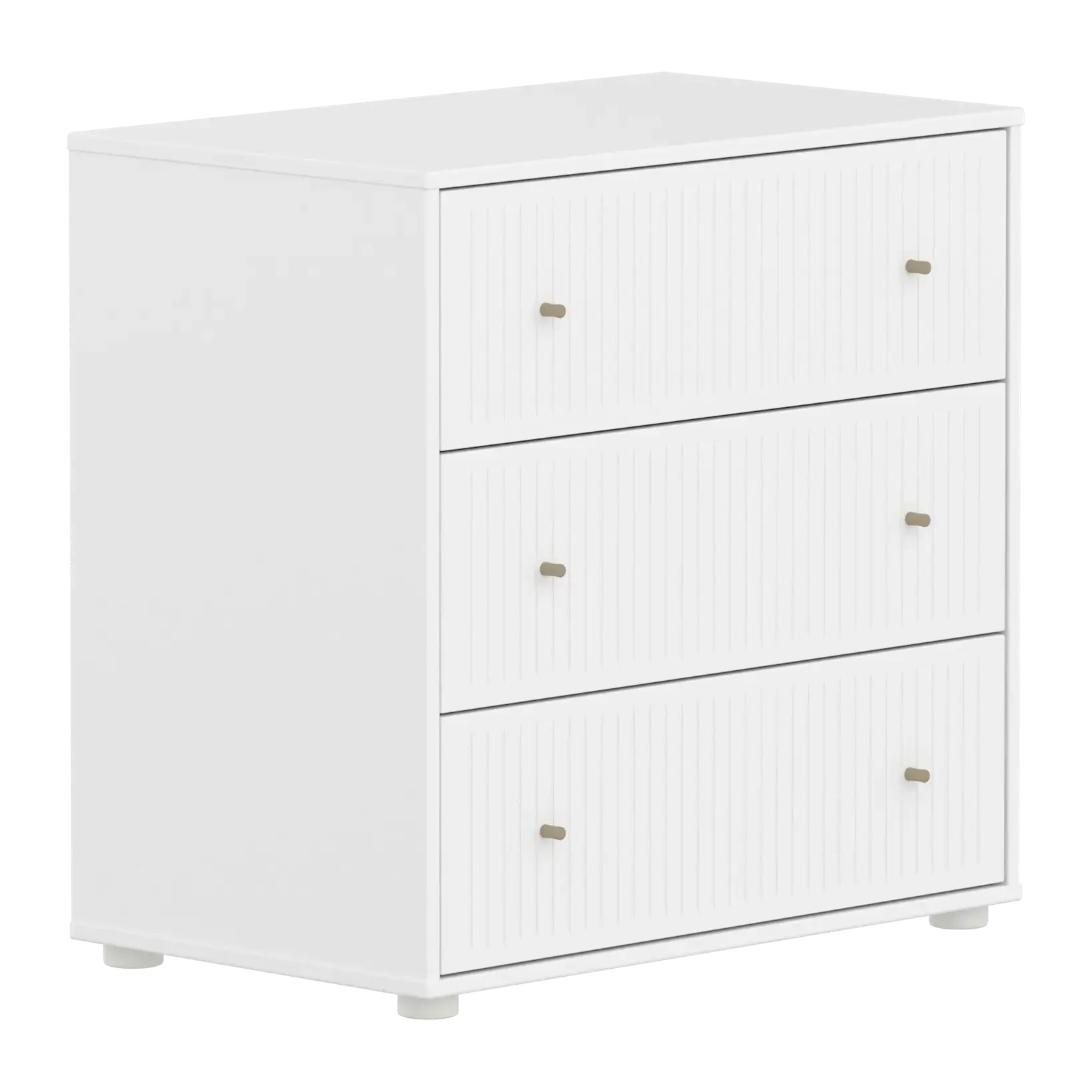 SAGA Chest, 3 drawer, White with Grooves CHEST ACTIVE flexa-com.myshopify.com