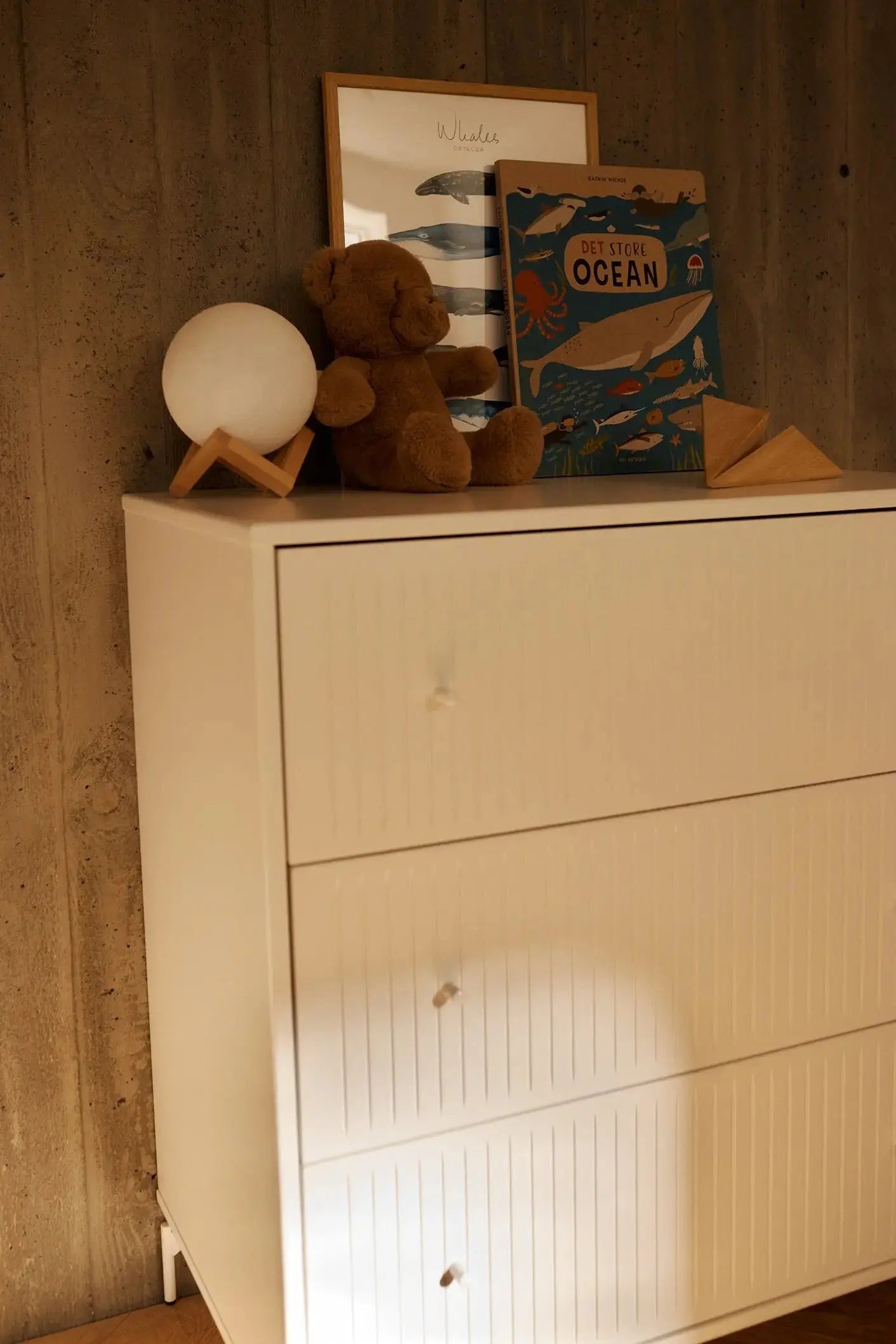 SAGA Chest, 3 drawer, White with Grooves CHEST ACTIVE flexa-com.myshopify.com