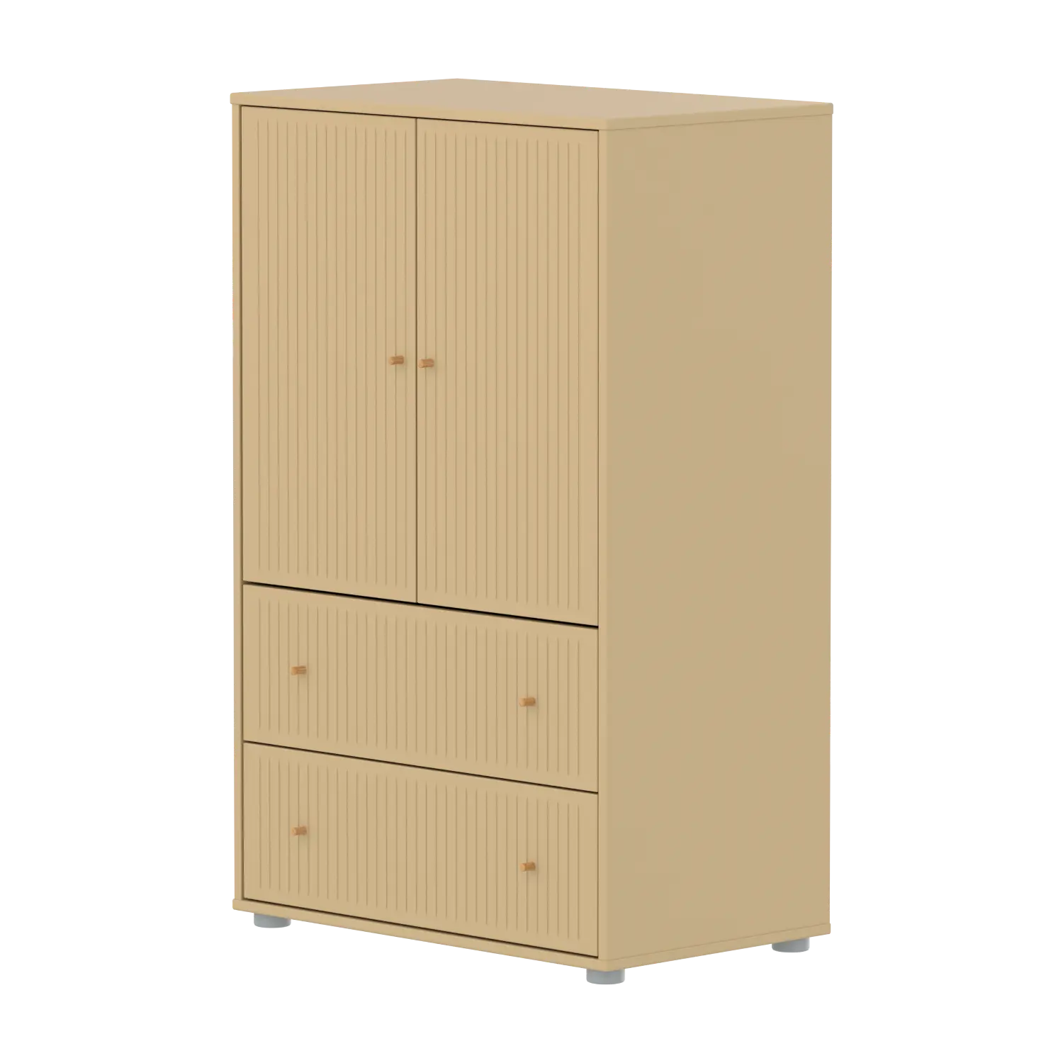 SAGA Cupboard, 2 door & 2 drawer, Sand with grooves CUPBOARD ACTIVE flexa-com.myshopify.com