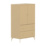SAGA Cupboard, 2 door & 2 drawer, Sand with grooves CUPBOARD ACTIVE flexa-com.myshopify.com