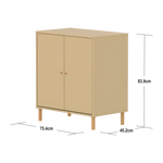 SAGA Cupboard, 2 doors, Sand CUPBOARD ACTIVE flexa-com.myshopify.com