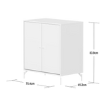 SAGA Cupboard, 2 doors, White CUPBOARD ACTIVE flexa-com.myshopify.com