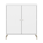 SAGA Cupboard, 2 doors, White with grooves CUPBOARD ACTIVE flexa-com.myshopify.com