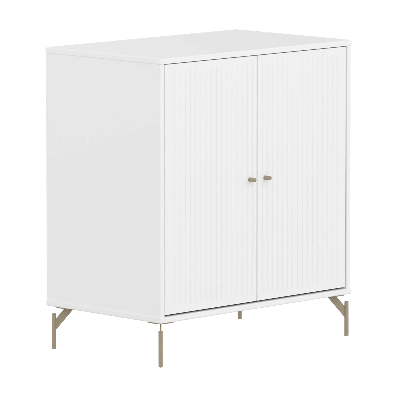 SAGA Cupboard, 2 doors, White with grooves CUPBOARD ACTIVE flexa-com.myshopify.com