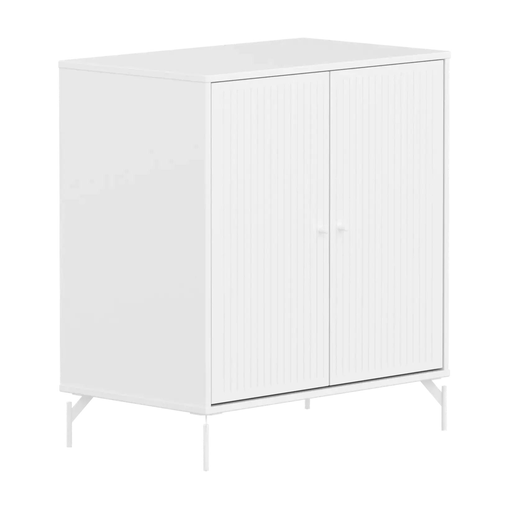 SAGA Cupboard, 2 doors, White with grooves CUPBOARD ACTIVE flexa-com.myshopify.com