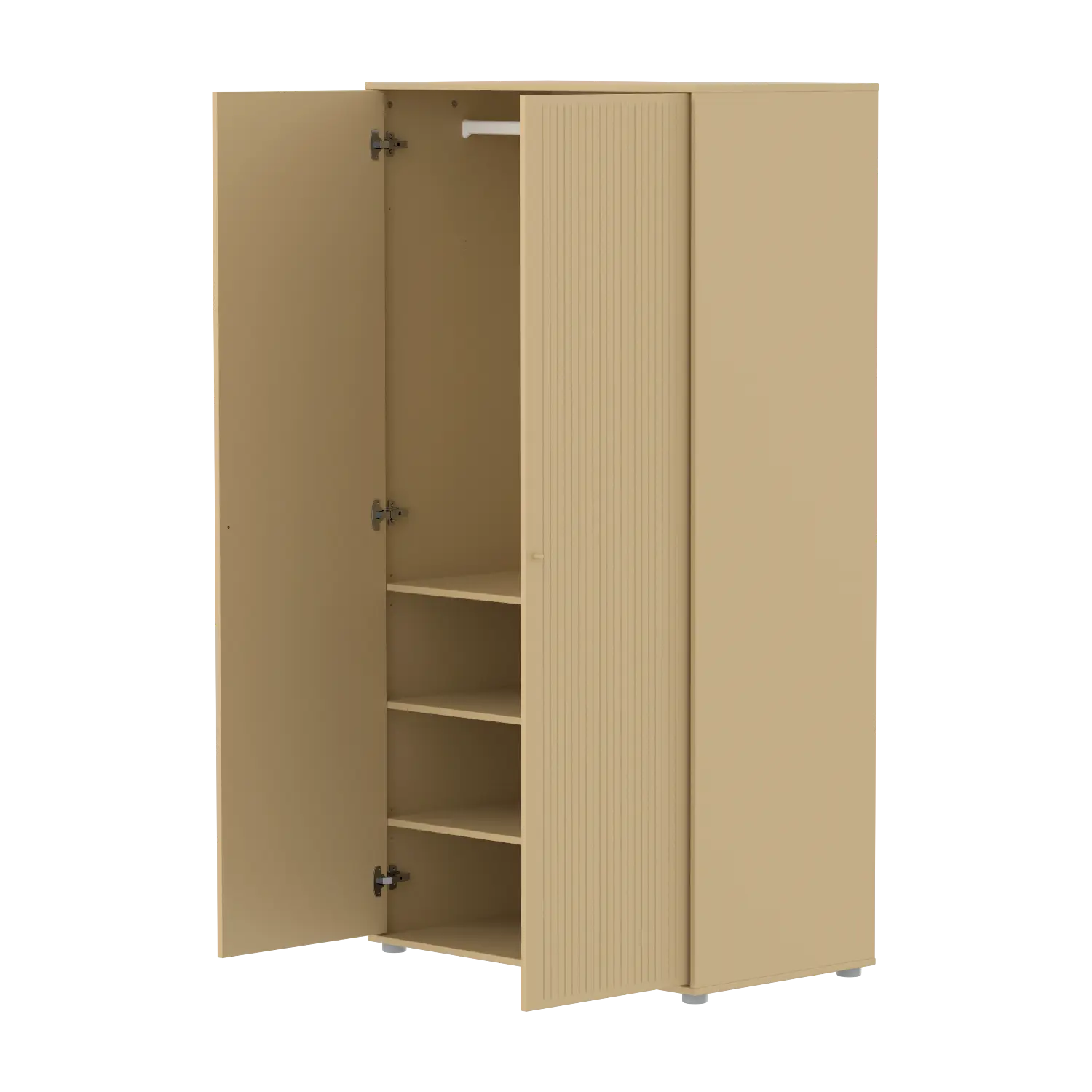 SAGA Wardrobe, 2 door, Sand with grooves WARDROBE _badge_bestseller flexa-com.myshopify.com