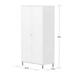 SAGA Wardrobe, 2 door, White WARDROBE ACTIVE flexa-com.myshopify.com