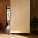 SAGA Wardrobe, 2 door, White with grooves WARDROBE ACTIVE flexa-com.myshopify.com