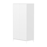 SAGA Wardrobe, 2 door, White with grooves WARDROBE ACTIVE flexa-com.myshopify.com