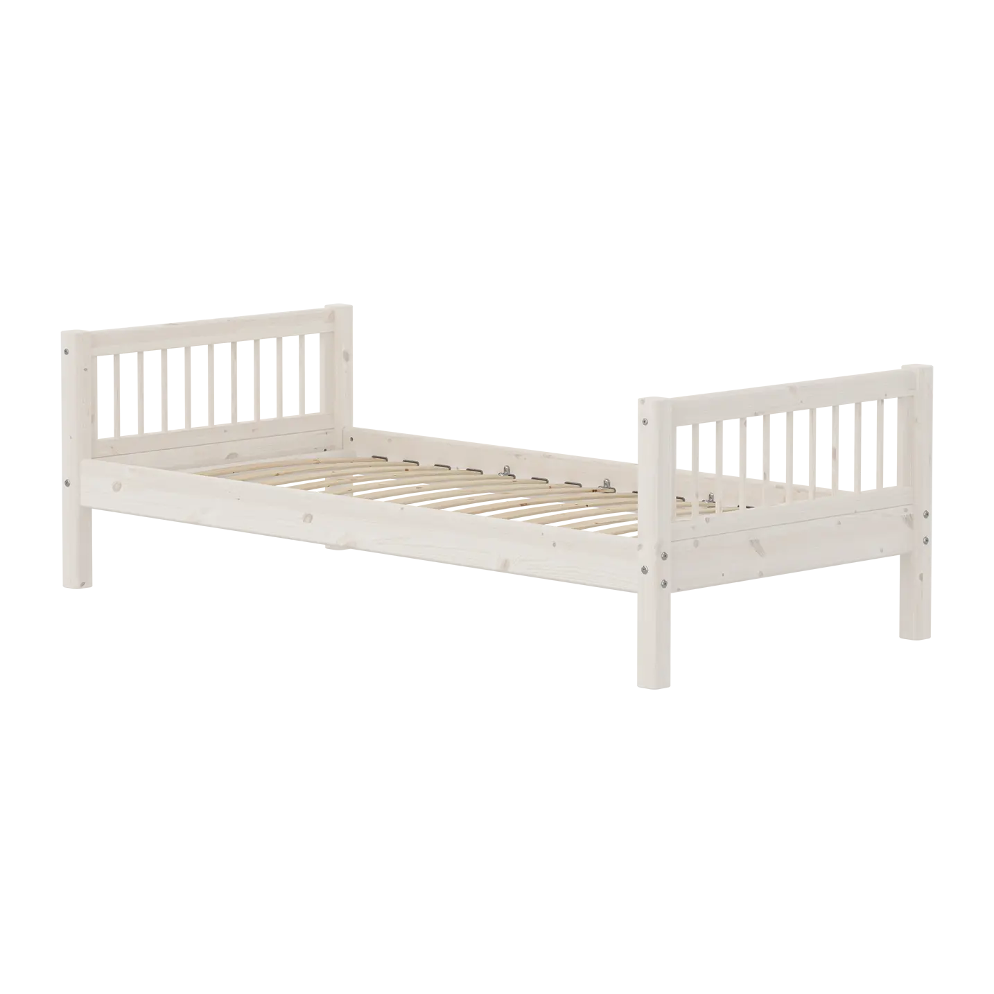 Single Bed, 90x200 cm, White SINGLE_BED 200 flexa-com.myshopify.com