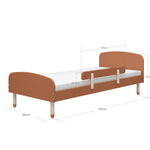 Single Bed w. safety rail SINGLE_BED 190 flexa-com.myshopify.com