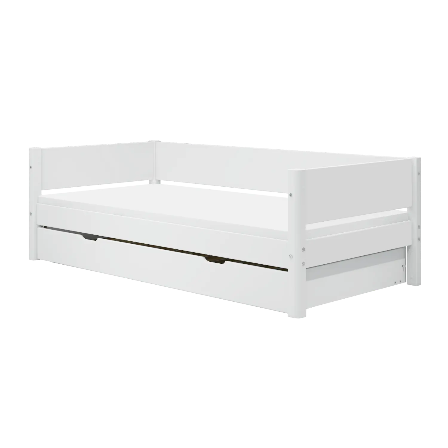 Single Bed with Pull-out Bed, 90x200 cm, White SINGLE_BED 200 flexa-com.myshopify.com