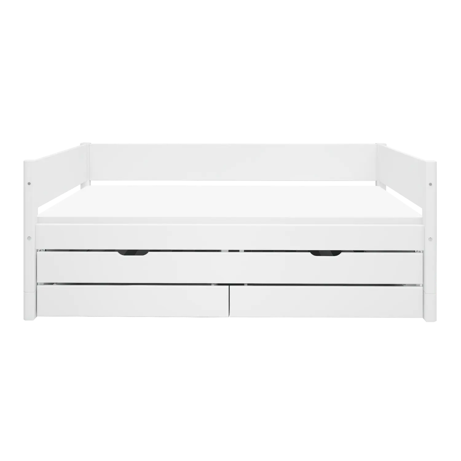 Single Bed with Pull-out Bed and Storage, 90x200 cm, White SINGLE_BED 200 flexa-com.myshopify.com