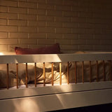 Single Bed with Safety Rail, 90x200 cm, White/Oak SINGLE_BED 90X200 flexa-com.myshopify.com