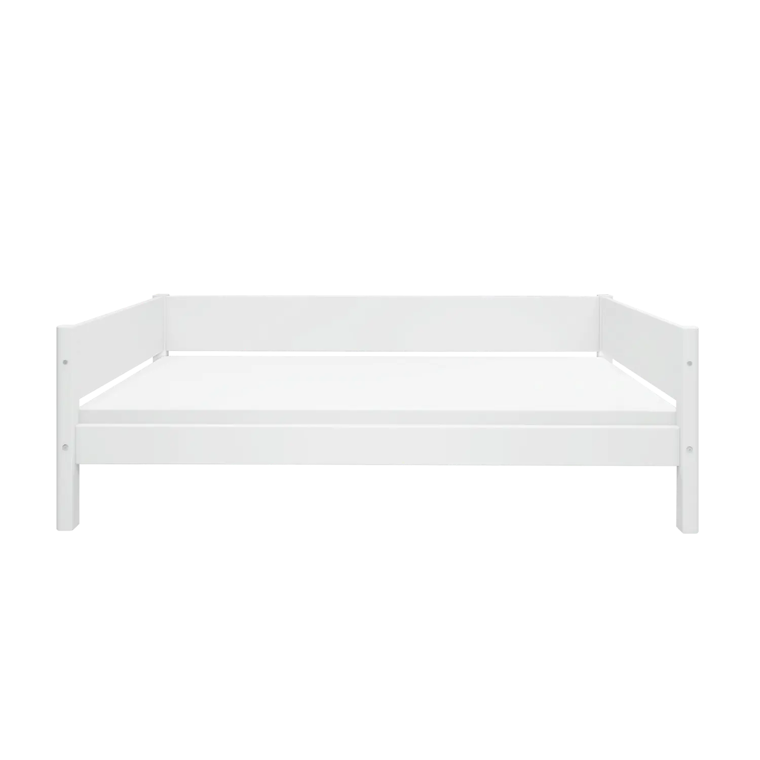 Single Bed with Safety Rail, 90x200 cm, White SINGLE_BED 200 flexa-com.myshopify.com