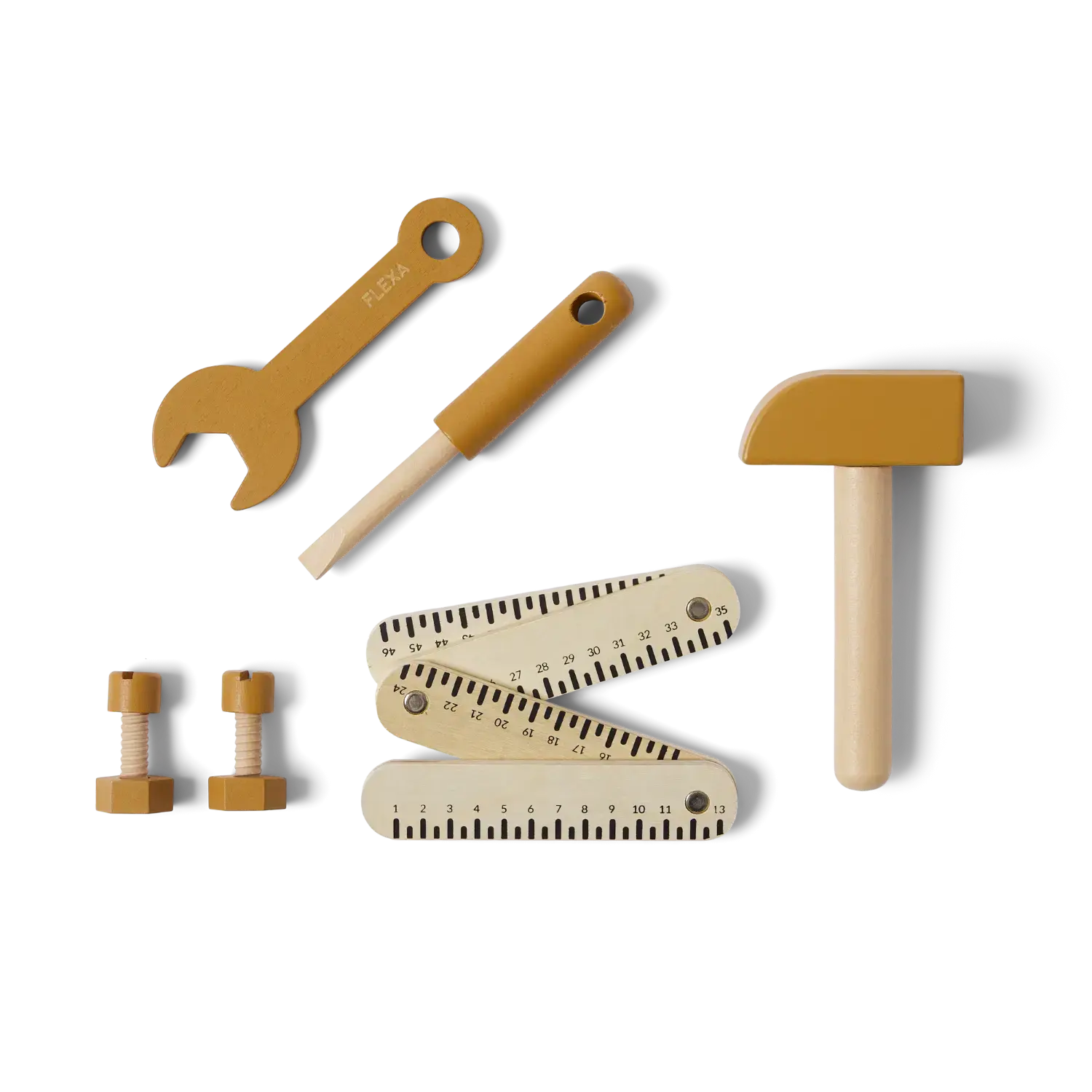 Tool set, 8 pcs, Handpainted, Yellow PLAY ACTIVE flexa-com.myshopify.com
